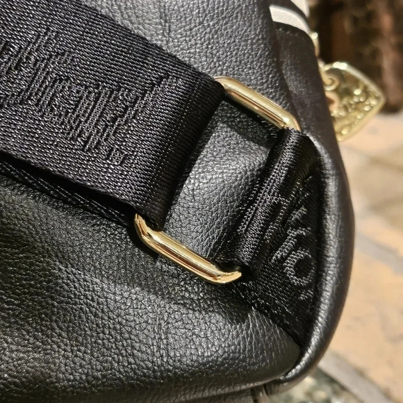 Betsey Johnson Faux Leather Backpack Furry Stuffed Heart - Picture 11 of 16